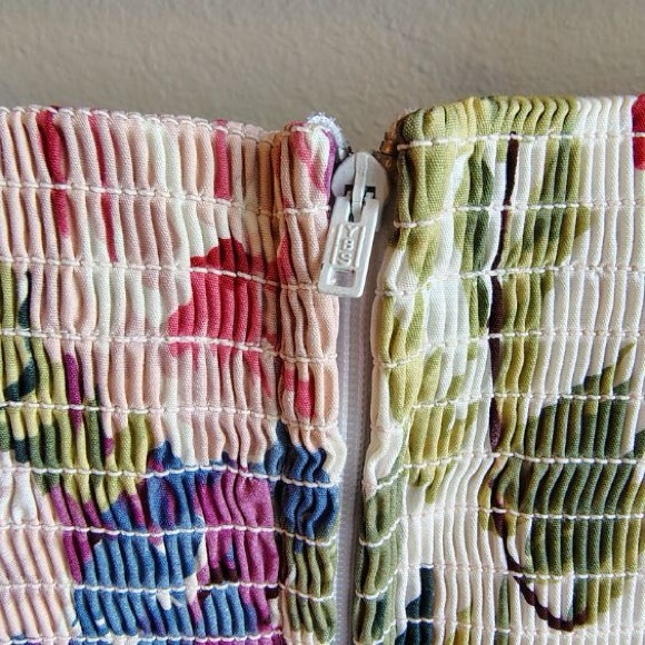 Vtg Moda Int’l Floral Midi Dress Women 10 Corset Ruched Off The Shoulder Prom - Picture 8 of 16